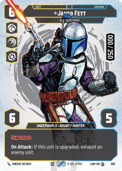 Jango Fett - Wily Mercenary (Serialized) card