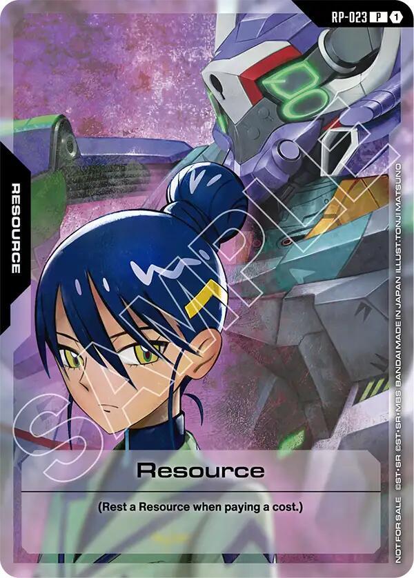 Resource (RP-023) (Mobile Suit Gundam GQuuuuuuX) - Promotional