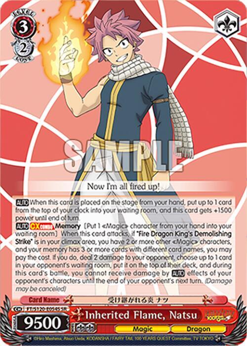 Inherited Flame, Natsu (SR) - FAIRY TAIL 100 YEARS QUEST - Weiss ...