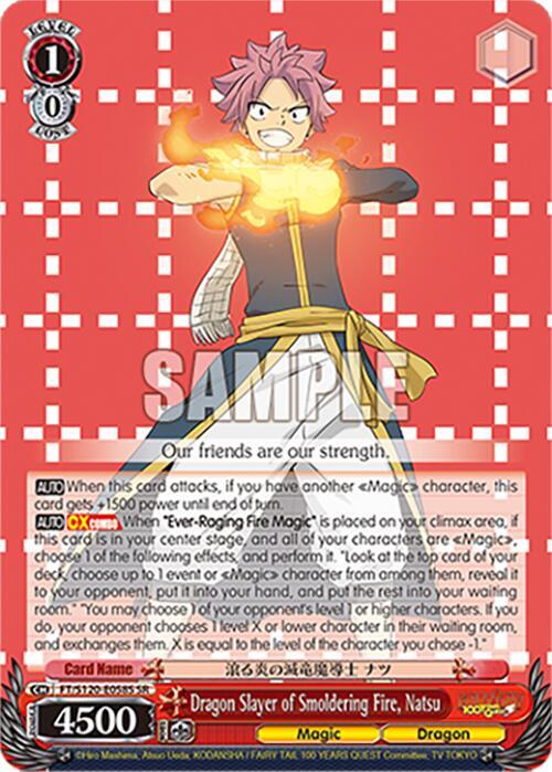 Dragon Slayer of Smoldering Fire, Natsu (SR) - FAIRY TAIL 100