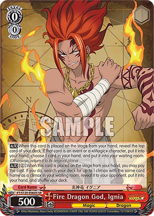 Fire Dragon God, Ignia (SR) - FAIRY TAIL 100 YEARS QUEST - Weiss