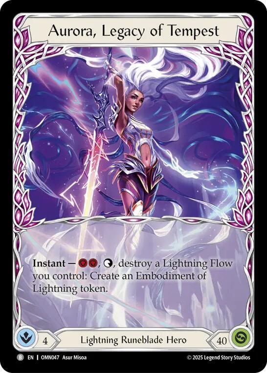 FAB Aurora, Legacy of Tempest OMN MCF日本語 Aurora, Legacy of Tempest - Omens of the Third Age - Flesh and