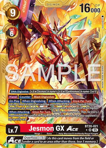 Jesmon GX ACE (Gold Border) - Advanced Booster Digimon Generation ...