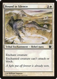 Bound in Silence - Modern Masters - Magic: The Gathering card