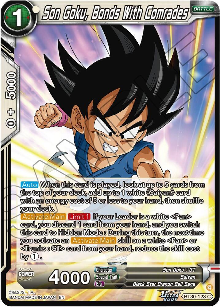 Son Goku, Bonds With Comrades - Three Glorious Fighters - Dragon