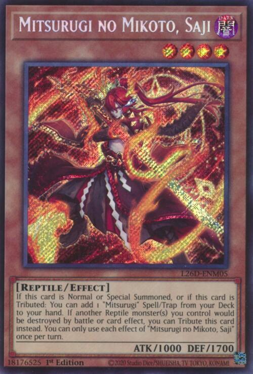 Mitsurugi no Mikoto, Saji