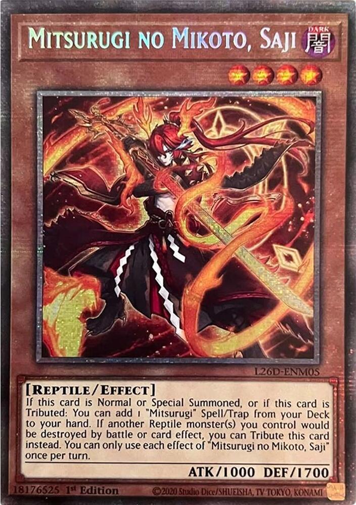 Mitsurugi no Mikoto, Saji