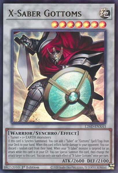 X-Saber Gottoms - Legendary Modern Decks 2026 - yugioh