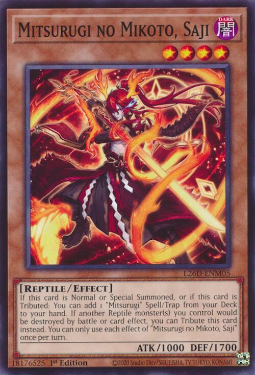 Mitsurugi no Mikoto, Saji