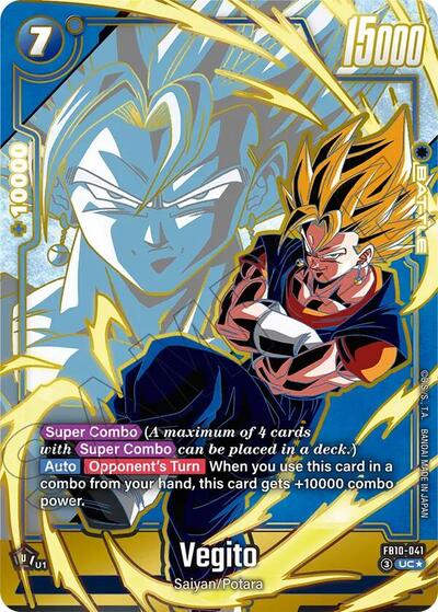 Vegito - FB10-041 (Alternate Art) Cross Force Uncommon Dragon Ball card — value and price