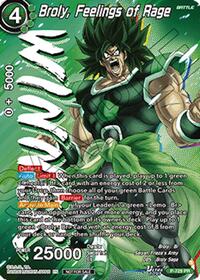 Broly, Feelings of Rage (Ultra-Bout Series Tournament Pack Vol.2) (Winner) card art