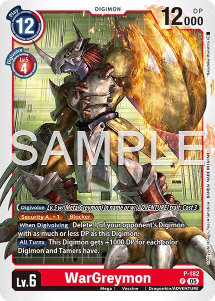 WarGreymon - P-182 (Reprint)