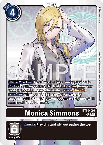 モニカ・シモンズ SP Monica Simmons - Dual Revolution - Digimon Card Game - TCGplayer.com