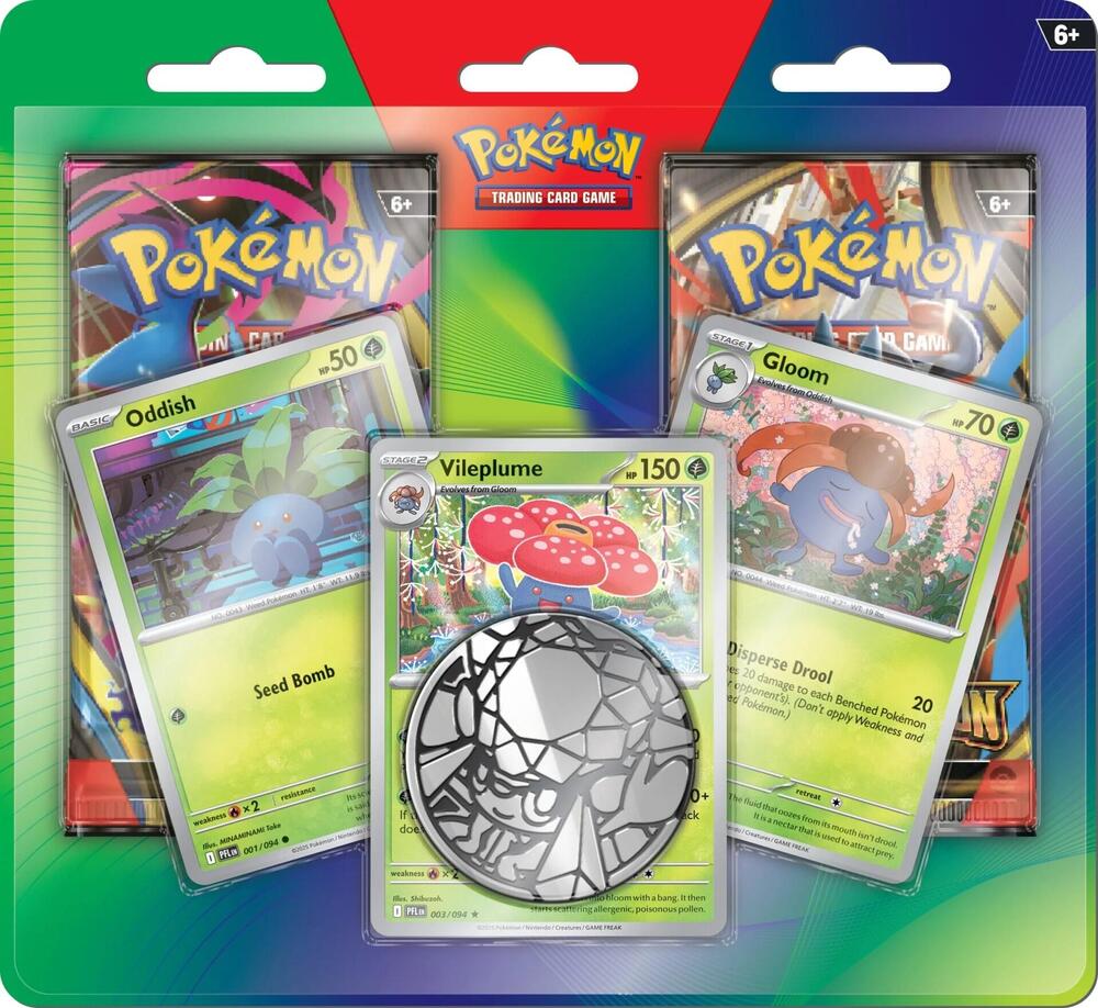 2-Pack Blister Pack [Oddish, Gloom, & Vileplume]