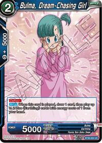 Bulma, Dream-Chasing Girl card art