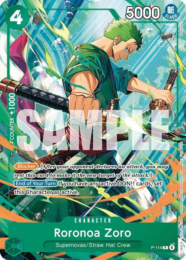 Roronoa Zoro (114) - One Piece Promotion Cards - One Piece Card