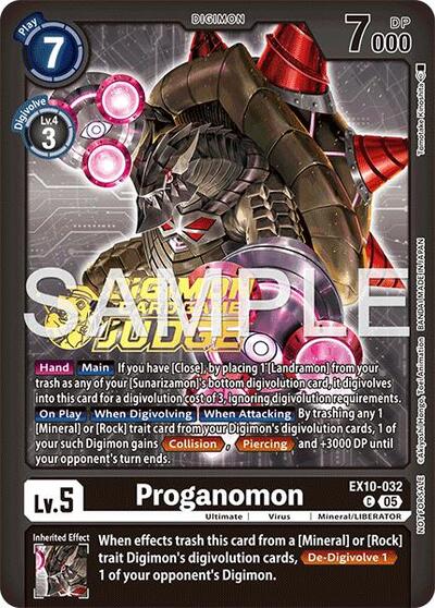Proganomon (Judge Pack 9) Sinister Order Common Digimon card — value and price