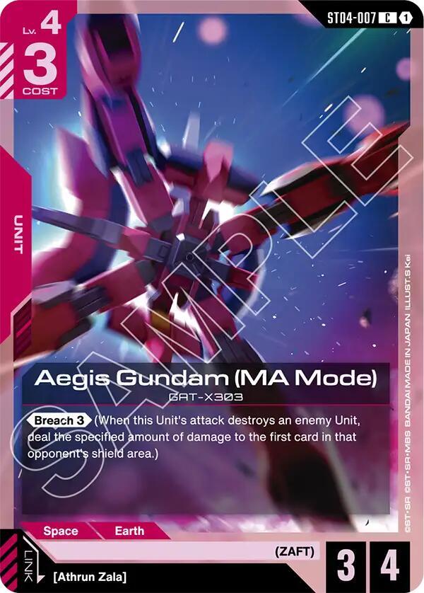 Aegis Gundam (MA Mode) - Starter Deck 09: Destiny Ignition