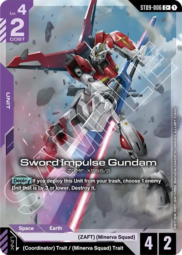 Sword Impulse Gundam (C+) - Starter Deck 09: Destiny Ignition