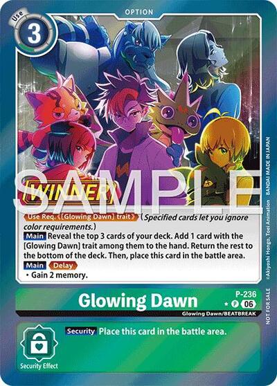 Glowing Dawn (Store Tournament 2026 Vol. 2 Winner Pack) Digimon Promotion Cards card price