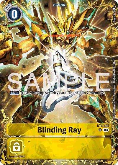 Blinding Ray - BT4-104 (Alternate Art) Dual Revolution card price