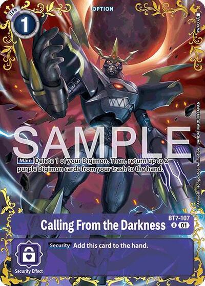 Calling From the Darkness - BT7-107 (Alternate Art) Dual Revolution card price