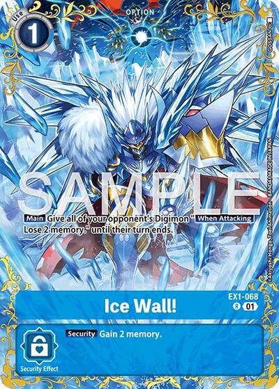 Ice Wall! - EX1-068 (Alternate Art) Dual Revolution card price