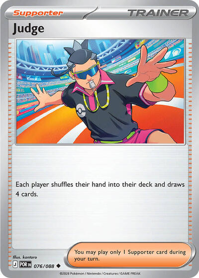 Judge #076 Perfect Order Pokemon TCG Card