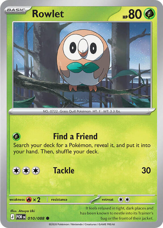 Rowlet 010/088 from ME03: Perfect Order