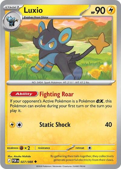 Luxio #027 Perfect Order Pokemon TCG Card