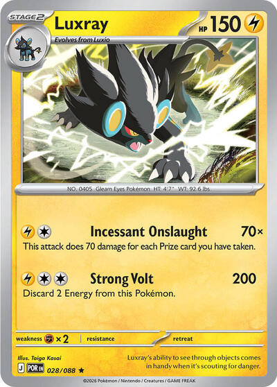 Luxray #028 Perfect Order Pokemon TCG Card