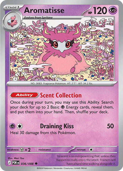 Aromatisse #036 Perfect Order Pokemon TCG Card