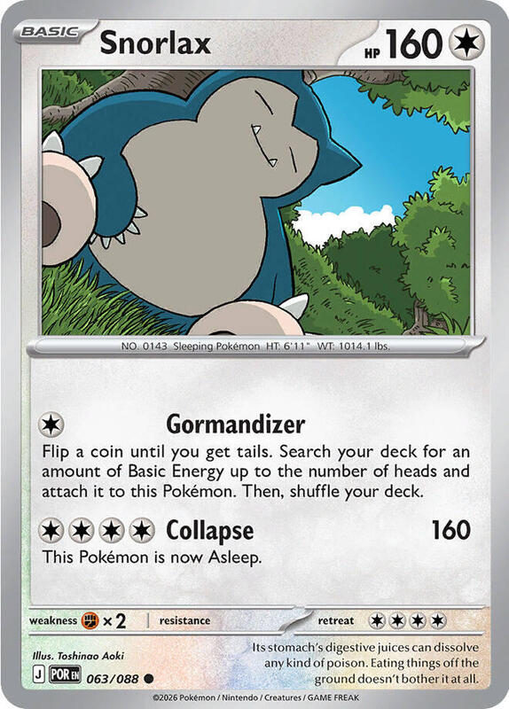 Snorlax 063/088 from ME03: Perfect Order