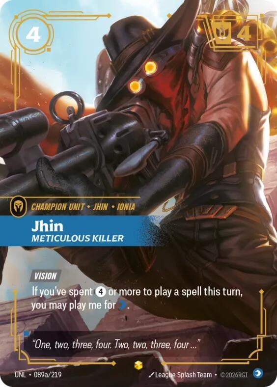 Jhin - Meticulous Killer (Alternate Art) - Unleashed - Riftbound