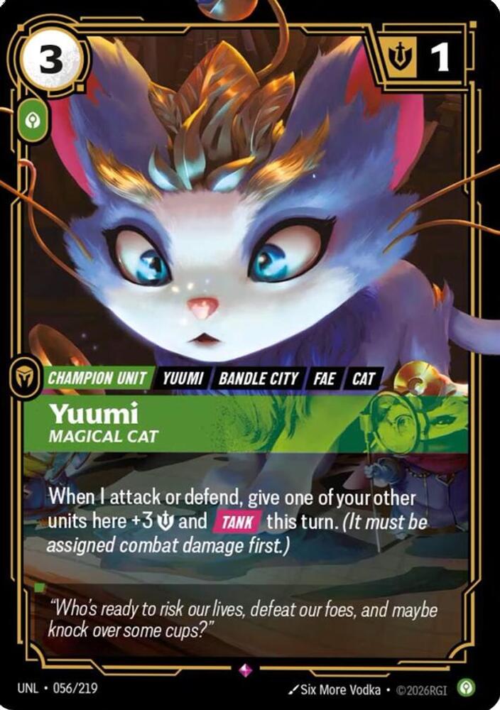 yuumi Yuumi - Magical Cat - Unleashed - Riftbound: League of Legends