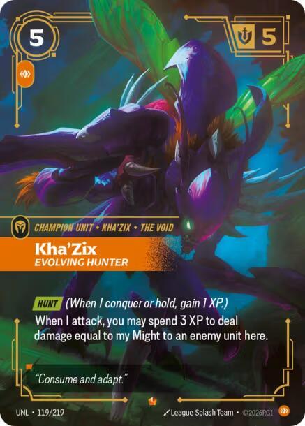 Kha'Zix - Evolving Hunter - Unleashed - Riftbound: League of