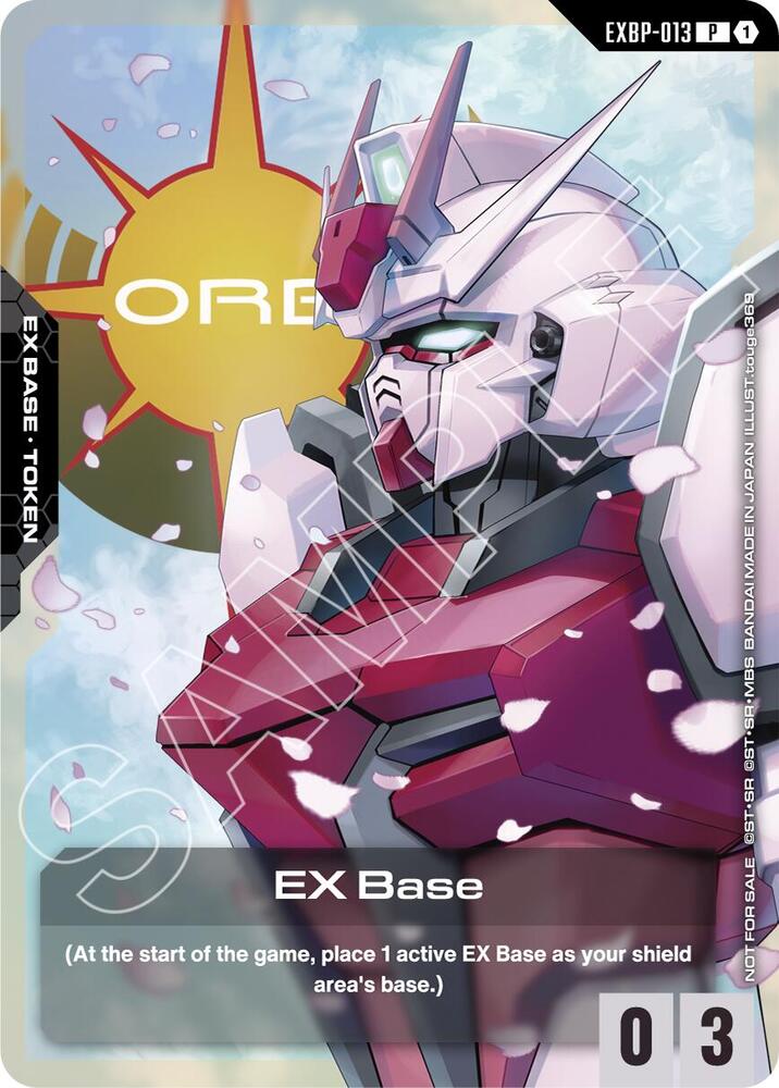 EXベース EX-008 GUNDAM CARD GAME Gundam G Generation Eternal EX Base Freedom Gundam EXBP-008 P