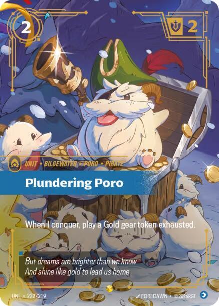 Plundering Poro (Overnumbered) - Unleashed - Riftbound: League of