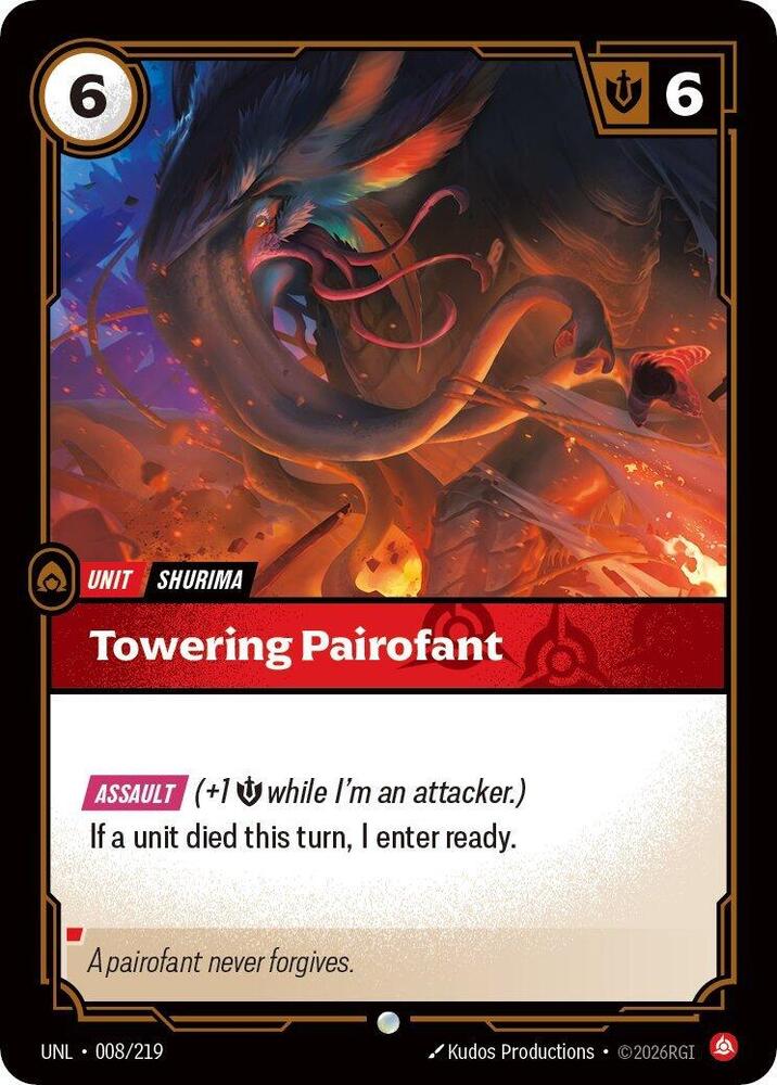 Towering Pairofant - Unleashed - Riftbound: League of Legends