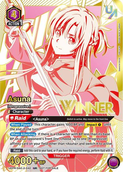 Asuna (042) (Winner) card