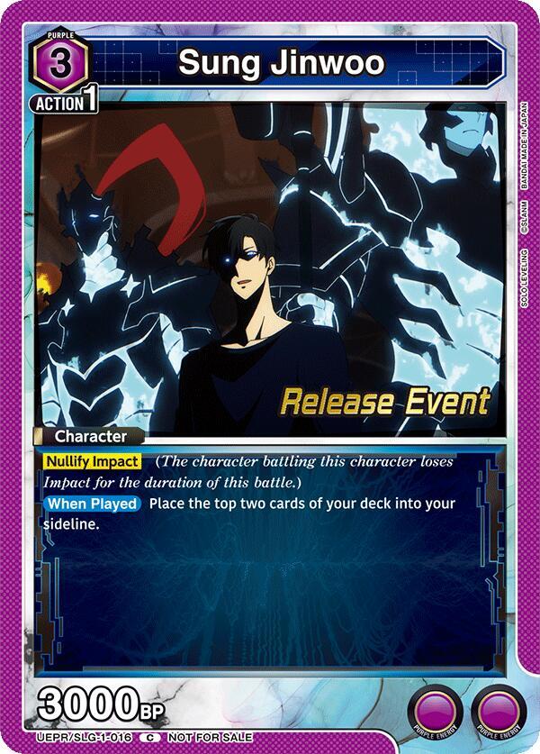 Sung Jinwoo (016) - UE17BT: SOLO LEVELING Release Event Cards