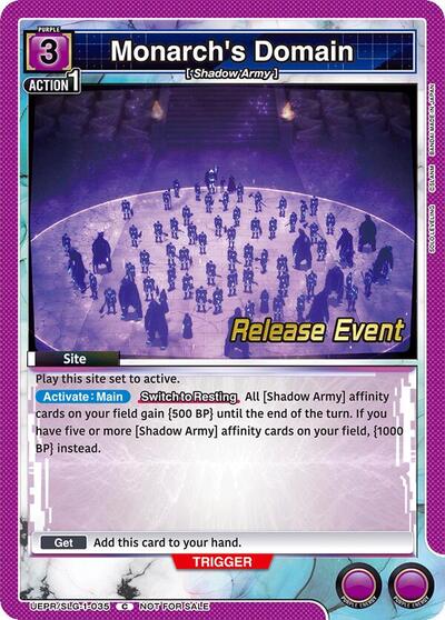 Monarch's Domain card