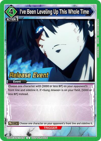 I've Been Leveling Up This Whole Time card