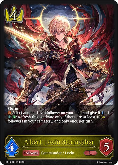 Albert, Levin Stormsaber - BP16: New World Genesis - Shadowverse