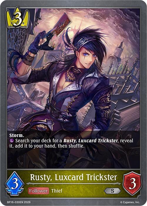 Rusty, Luxcard Trickster - BP16: New World Genesis - Shadowverse
