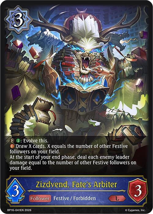 Zizdvend, Fate's Arbiter - BP16: New World Genesis - Shadowverse
