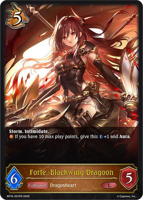 Forte, Blackwing Dragoon - BP16: New World Genesis - Shadowverse