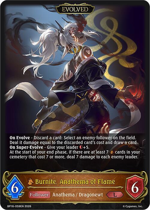 Burnite, Anathema of Flame (Evolved)