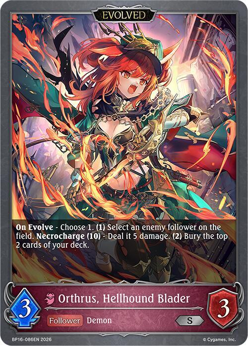 Orthrus, Hellhound Blader (Evolved) - BP16: New World Genesis