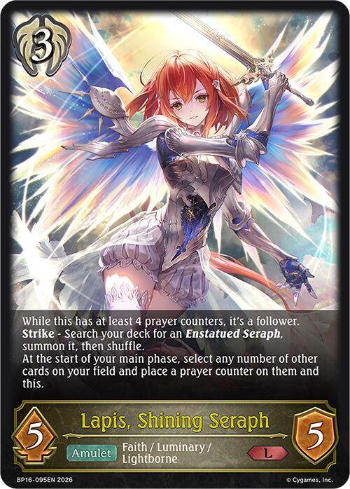 Lapis, Shining Seraph - BP16: New World Genesis - Shadowverse